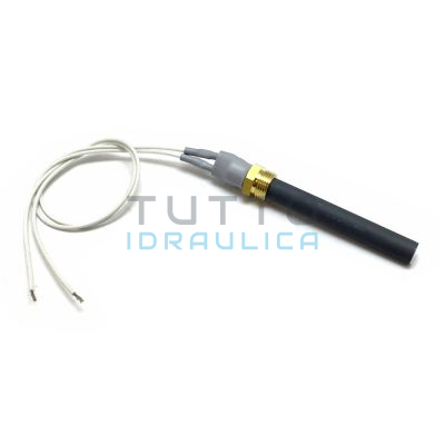 Resistenza Candeletta Stufe a Pellet | Ceramica Forata | M.3/8" | Ø 11,5 | L.94mm | W.300 | Lungh.Tot. 94mm