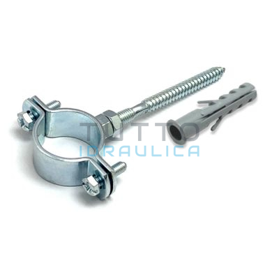 Collare Pesante Zincato Completo di Fissaggio | Diam. 2"1/2