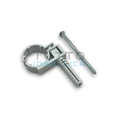 Collare Fissatubo in Nylon a Percussione Diam. 28 | Pz.10