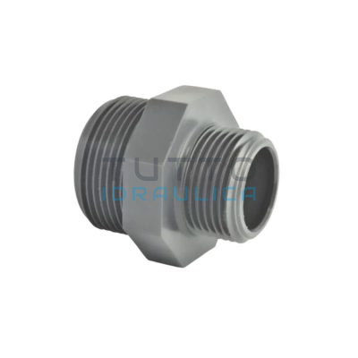 Nipplo Ridotto in PVC-U | PN16 | Filettato MM |  Diam. 1"1/2 x 1"1/4