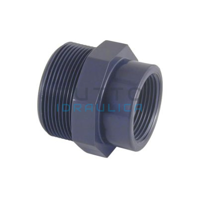 Riduzione in PVC-U | PN16 | Filettato MF |  Diam. 2" x 1"1/4