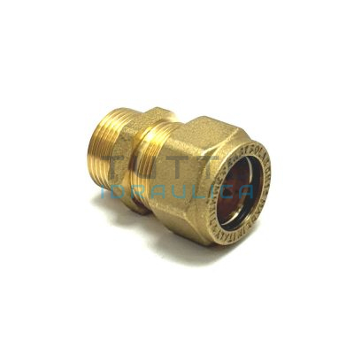 Raccordo Diritto per tubo Solare in Acciaio DN 16 x 3/4" M.