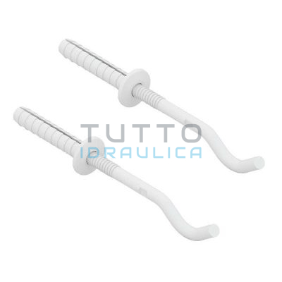 Mensole per Radiatori in Alluminio Tonde (Coppia) | Lunghezza mm.220