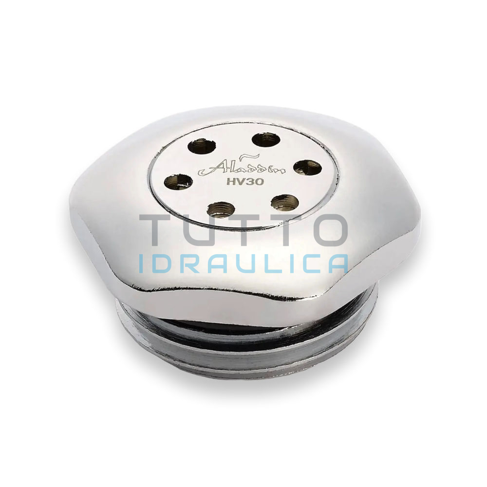 Aladdin HV30 Valvola di Sfiato Automatica Cromata per Radiatore 1/2'' M