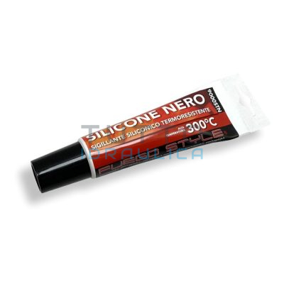 Silicone Alta Temperatura | Nero | 300°C | in Tubetto da 150ml