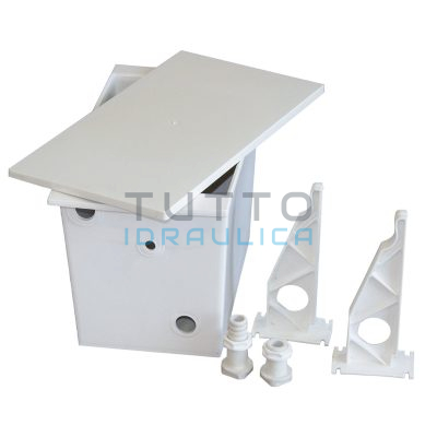 Vaso di Espansione per Termocamini | Lt.30 | PVC | Bianco