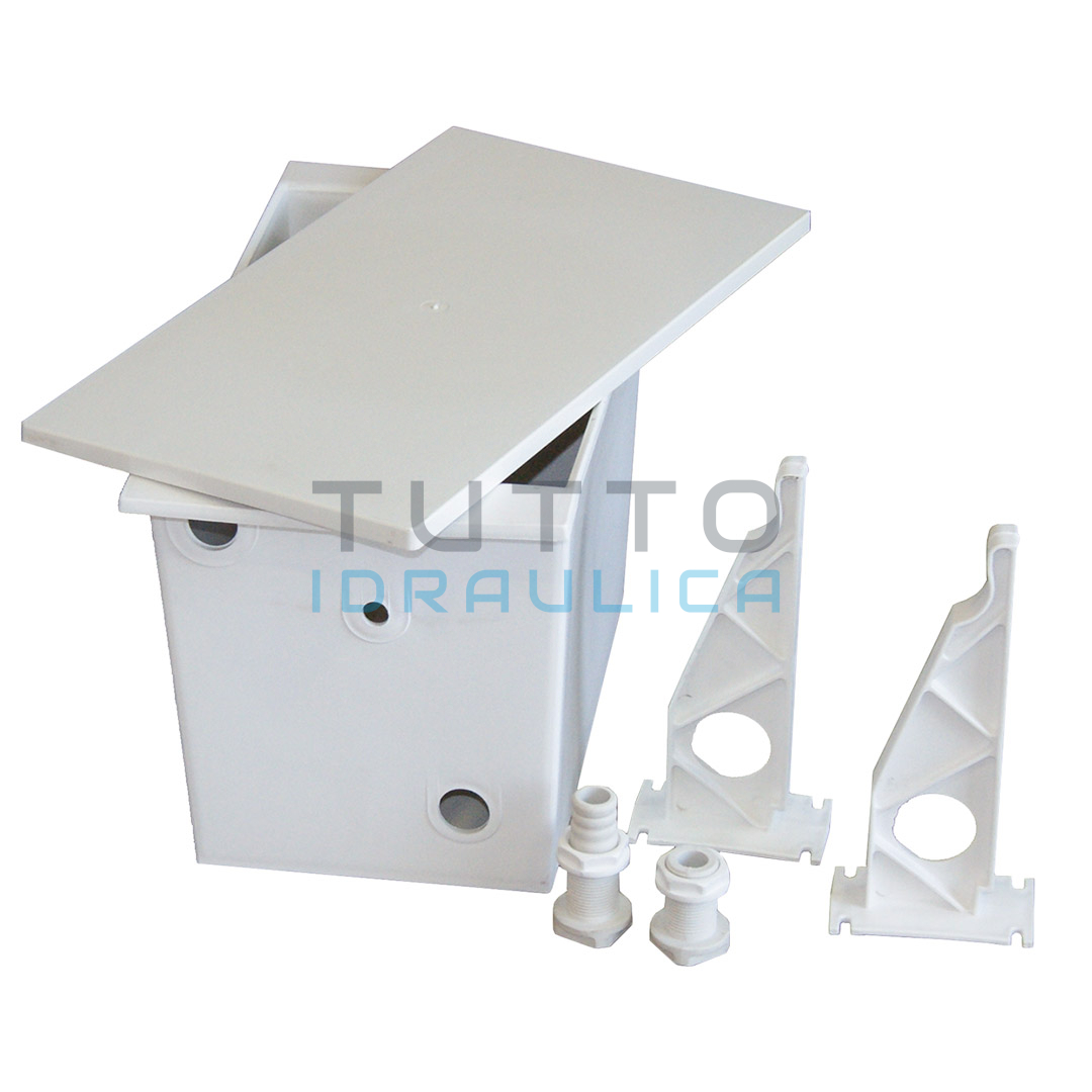 Vaso di Espansione per Termocamini | Lt.30 | PVC | Bianco