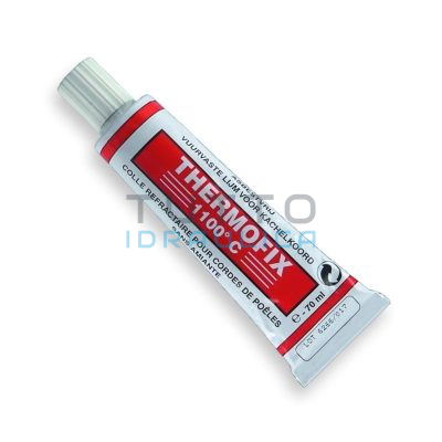 Silicone Alta Temperatura Thermofix | Bianco | 1100°C | in Tubetto 70ml
