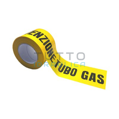 Nastro Segnaletico TUBO GAS | Mt.200