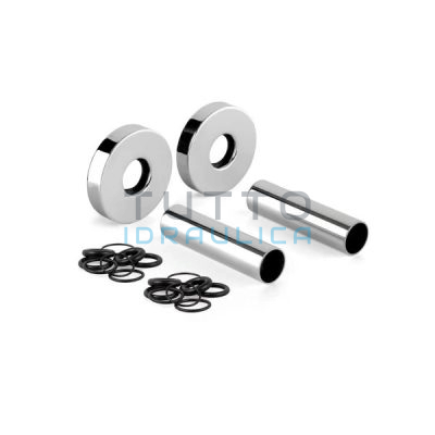 Kit Rosette Copritubo Cromata | da 12 a 16 mm