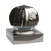 Cappello Tirafumi Acciaio Inox 304 Mono Parete Base Quadra 420x420
