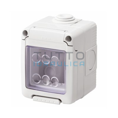 GW27042 | Contenitore a Parete GEWISS | System | IP55 | Grigio | 2 Posti