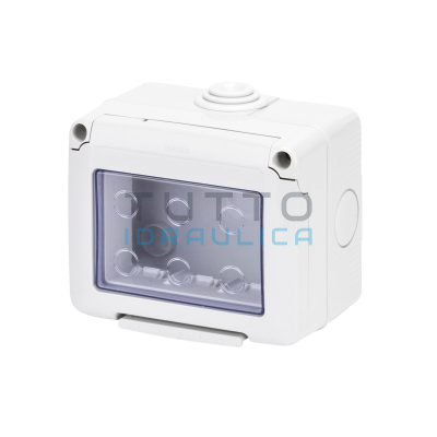 GW27043 | Contenitore a Parete GEWISS | System | IP55 | Grigio | 3 Posti