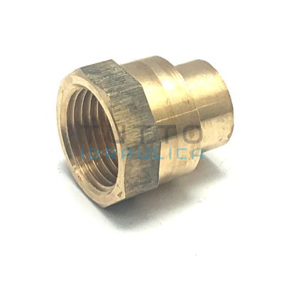 Raccordo Bronzo a Saldare Diritto Femmina 16 x 3/8"