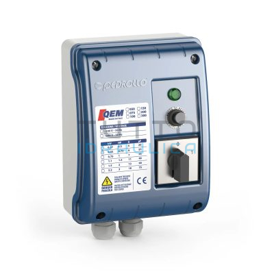 Quadro Elettrico PEDROLLO per Elettropompa Sommersa 4" | Monofase | QEM 200 | Hp 2