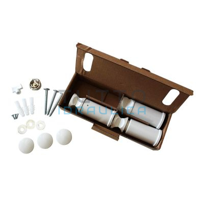 Kit Supporti di Fissaggio per Termoarredo | Bianco
