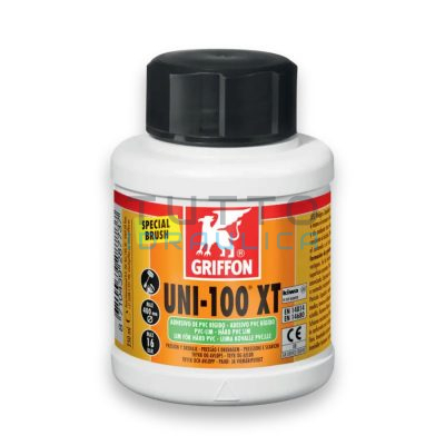 Colla PVC | Griffon UNI-100 XT | per PVC Rigido | Barattolo da 250ml | 6314748