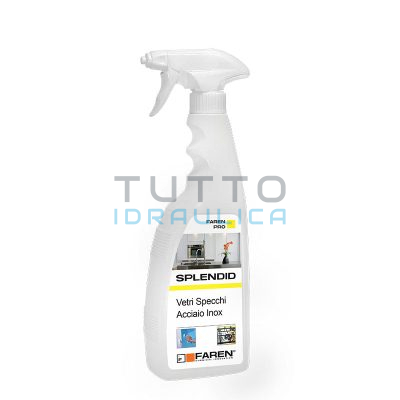Puliscivetro SPLENDID per Vetri-Specchi-Acciaio Inox | 750ml