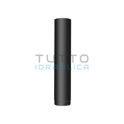Tubo Nero per Stufe a Legna | Acciaio al Carbonio | mm.2 | cm. 75 | Diam.140