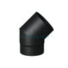 Curva Nera 45° MF per Stufe a Legna | Acciao al Carbonio mm.2 | Diam.130
