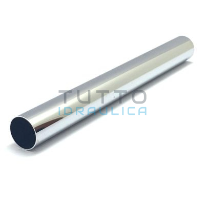 Canotto Diritto Liscio in Ottone Pesante Cromato D.32x300mm