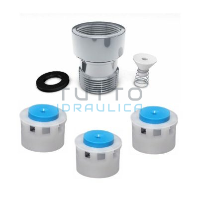 Kit 3 Aeratori per Risparmio Acqua + Doccia 1/2"