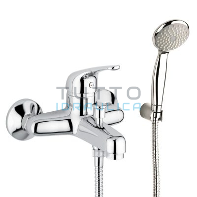 Miscelatore Vasca Esterno ECO con Doccetta e Supporto | Serie Classic