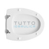 Sedile WC per Vaso in Ceramica | Forma 4 | Cerniere Tipo C | Lungh. 42,5-45 cm | Largh. 36 cm - immagine 3