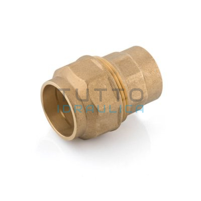 Raccordo in Ottone Diritto Femmina per Tubo in Polietilene | Diam. 40 x 1"1/4