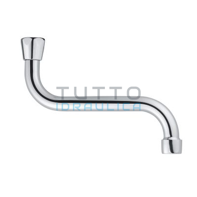Canna per Rubinetto Lavello | a "S" Universale | Attacco 3/4" | Cm.20