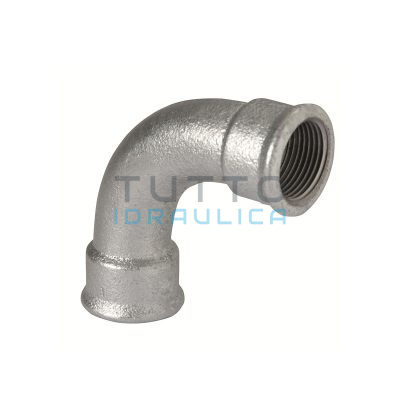 Curva Zincata Larga 90° FF 1"1/2