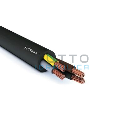 Cavo Elettrico Neoprene H07RN-F Nero | 4 x 2,5 mm² | Prezzo al Metro