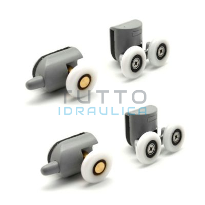 Kit 4 Cuscinetti Rotelle di Ricambio per Box Doccia ESSENTIAL