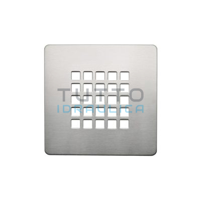 Griglia Quadrata per Piatto Doccia | 12,5 x 12,5 |  Acciaio Inox