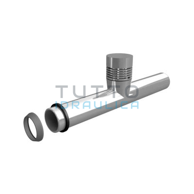Canotto Diritto ABS | AIRPIPE | Diam.32 x 250mm | Cromato