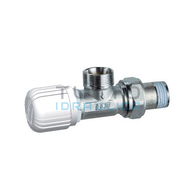 Valvola FAR Termostatizzabile Orizzontale Attacco a Squadra M 24x19 Diam. 3/8" | 1615 38