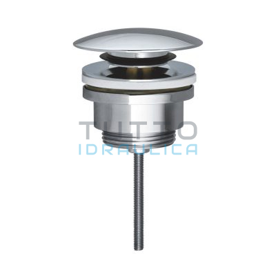Piletta Click Clack Tonda Universale | Attacco 1"1/4 | Cromata Lucida