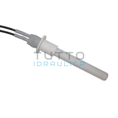 Resistenza Candeletta Stufe a Pellet | Ceramica Forata | Con Flangia | Ø 11,5 | L.96mm | W.315 | Lungh.Tot. 107mm