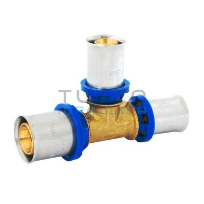 Tee Ridotto a Pressare APE per Tubo Multistrato Diam. 26 x 20 x 20