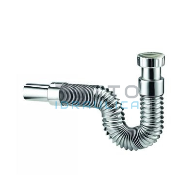 Flessibile Scarico Estensibile Maxiflex | ABS Cromato | F.1"1/4 x 32