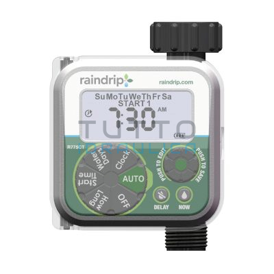Programmatore a Batterie RAINDRIP Elettronico Digitale con Attacco Rubinetto 3/4"