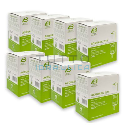 AcquaSIL 2/15® | ACQUA BREVETTI | Ricarica per Pompa Dosatrice MiniDUE | 8 Conf. da 4x250gr | PC100-8