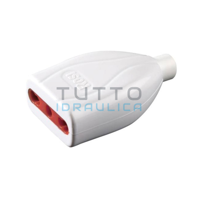 Presa Bipasso Diritta 2 Poli + T 16A Bianca