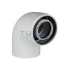 Curva Coassiale in Alluminio 60/100 | MF | 90°