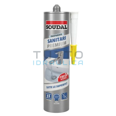 Silicone Sigillante | Trasparente | SOUDAL | Sanitari Premium | Neutro | 300ml