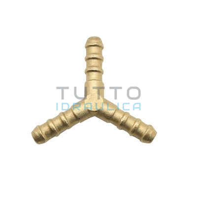 Raccordo Portagomma a 3 VIE per Tubo GPL 8x13