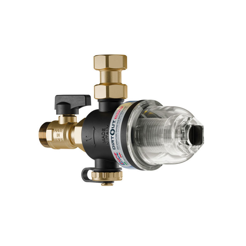 Defangatore Magnetico HCE | DirtOUT™ Compact | Bicchiere Trasparente | 3/4"