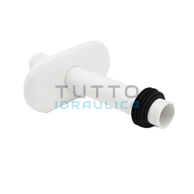 Canotto di Allacciamento con Rosone in PVC Bianco | Kariba | 204006