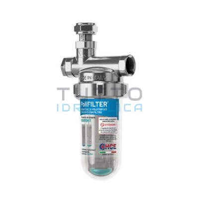 Dosatore Anticalcare Polifosfato in Sfere HCE | Polifilter | Attacchi FF. 1/2" | DS0010012